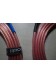 Cables enceintes montés Monster XP flux tube 2x 2,25m + fiches banane + fourches