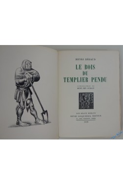 Le Bois du Templier pendu. Lithographies de René Ben Sussan