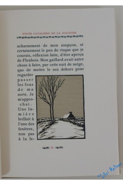 BILLY. Route cavalière de la solitude. Bois originaux par de Pidoll - numéroté sur Rives BFK 1928