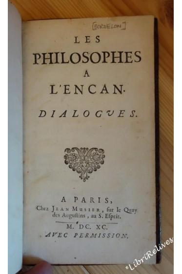 Les Philosophes à l'encan - dialogues