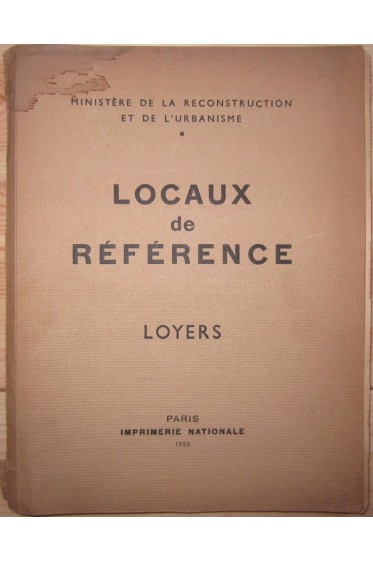 Locaux De Référence - Loyers [ Urbanisme ]