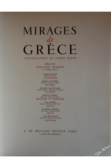 Mirages de Grèce. photographies de Pierre Kéfer.