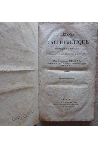 Leçons d'arithmétique théorique et pratique