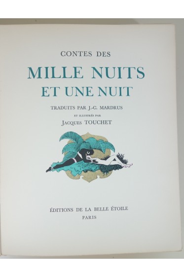 Contes des mille nuits et une nuit. Illustrés par Touchet + Suite