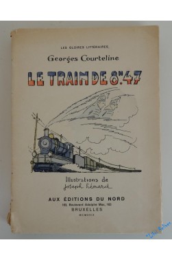 La vie de caserne. Le train de 8h47. Illustrations de Joseph Hémard